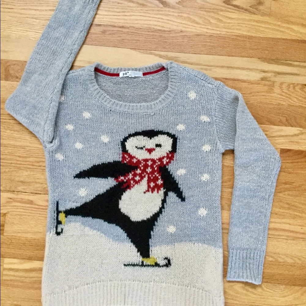 Nordstrom Jolt Skating penguin sweater